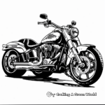 Harley Davidson Tri Glide Trike Coloring Pages 2