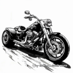 Harley Davidson Tri Glide Trike Coloring Pages 3