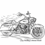 Harley Davidson Tri Glide Trike Coloring Pages 4
