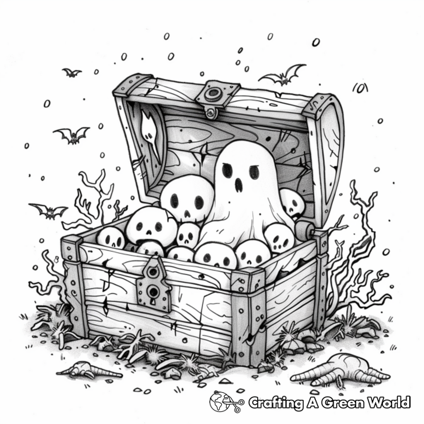 Treasure Chest Coloring Pages - Free &amp; Printable!