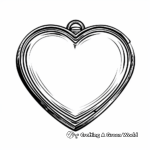 Heart-Shaped Locket Jewelry Coloring Pages 4