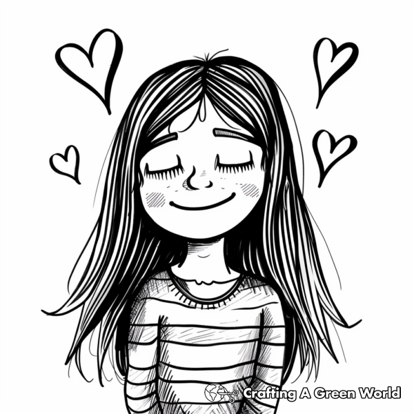 Heartwarming Happiness Feeling Coloring Pages 1