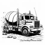 Heavy Duty Cement Dump Truck Coloring Pages 1