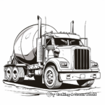 Heavy Duty Cement Dump Truck Coloring Pages 2