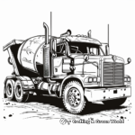 Heavy Duty Cement Dump Truck Coloring Pages 3