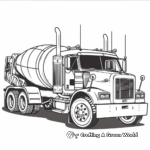 Heavy Duty Cement Dump Truck Coloring Pages 4