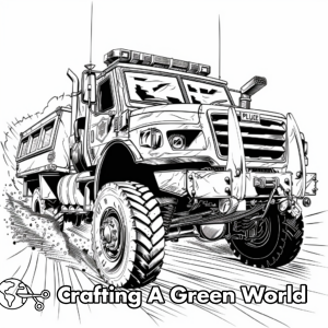 Police Truck Coloring Pages - Free &amp; Printable!