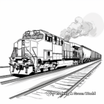 Heavy Haul Freight Train Coloring Pages 3