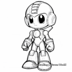 Helmetless Mega Man Coloring Pages 1