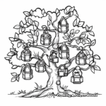 Heritage Themed Family Tree Coloring Pages 1