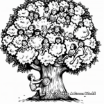 Heritage Themed Family Tree Coloring Pages 3