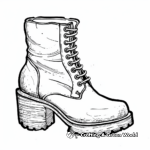 High Heel Boots Coloring Pages 1