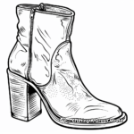 High Heel Boots Coloring Pages 2