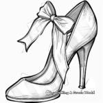 High Heel with Bow Detail Coloring Pages 1