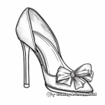 High Heel with Bow Detail Coloring Pages 3