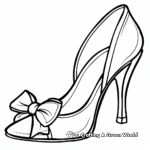 High Heel with Bow Detail Coloring Pages 4
