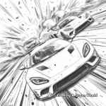 High-Octane Fast and Furious Chase Scenes Coloring Pages 3