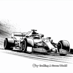 High-Speed F1 Car Coloring Pages 1