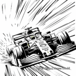 High-Speed F1 Car Coloring Pages 2