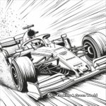 High-Speed F1 Car Coloring Pages 3