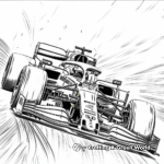 High-Speed F1 Car Coloring Pages 4