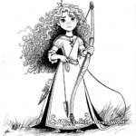 Highland Games Scene Merida Coloring Pages 2
