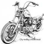 Highly Detailed Harley Davidson Ultra Classic Coloring Pages 1