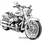 Highly Detailed Harley Davidson Ultra Classic Coloring Pages 3