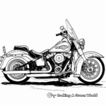 Highly Detailed Harley Davidson Ultra Classic Coloring Pages 4