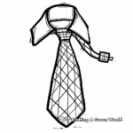 Hipster-Style Skinny Tie Coloring Pages 3