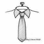 Hipster-Style Skinny Tie Coloring Pages 4