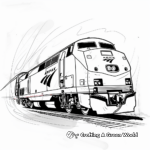 Historic Amtrak Locomotive Coloring Pages 1