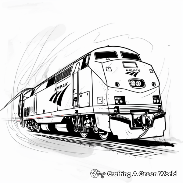 Amtrak Coloring Pages - Free & Printable!