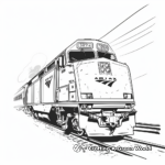 Historic Amtrak Locomotive Coloring Pages 4