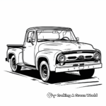 Historic Ford F100 Pickup Coloring Pages 1