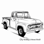 Historic Ford F100 Pickup Coloring Pages 2