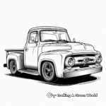 Historic Ford F100 Pickup Coloring Pages 3