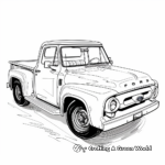 Historic Ford F100 Pickup Coloring Pages 4