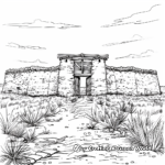 Historic Forts along the Oregon Trail Coloring Pages 1