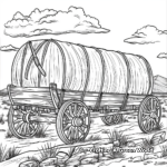 Historic Oregon Trail Wagon Coloring Pages 3