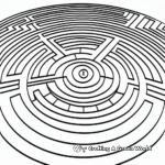 Historical Labyrinth Maze Coloring Pages 1