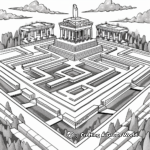 Historical Labyrinth Maze Coloring Pages 3