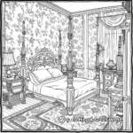 Historical Victorian Bedroom Coloring Pages 4