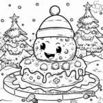 Holiday Themed Christmas Slime Coloring Pages 1