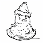 Holiday Themed Christmas Slime Coloring Pages 3
