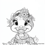 Holiday-Themed Daisy Duck Coloring Pages: Halloween, Christmas, Easter, and More 1