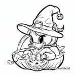 Holiday-Themed Daisy Duck Coloring Pages: Halloween, Christmas, Easter, and More 3