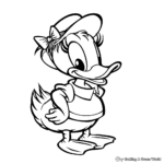 Holiday-Themed Daisy Duck Coloring Pages: Halloween, Christmas, Easter, and More 4