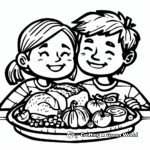 Holiday-Themed Gratitude Coloring Pages 2