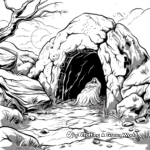 Holy Week Empty Tomb Coloring Pages 1